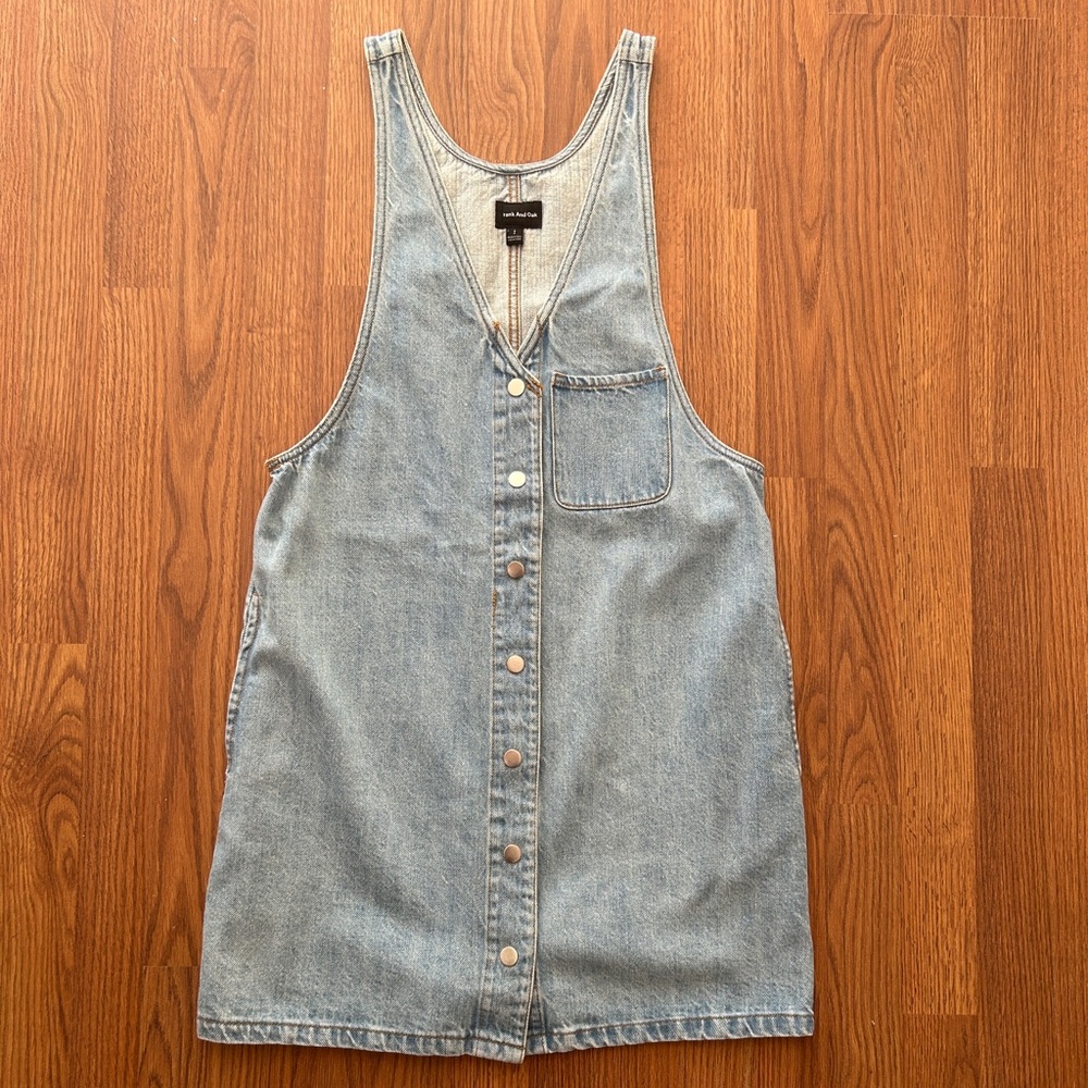 FRANK AND OAK DENIM MINI DRESS